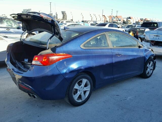 KMHDH6AE8DU014293 - 2013 HYUNDAI ELANTRA CO BLUE photo 4