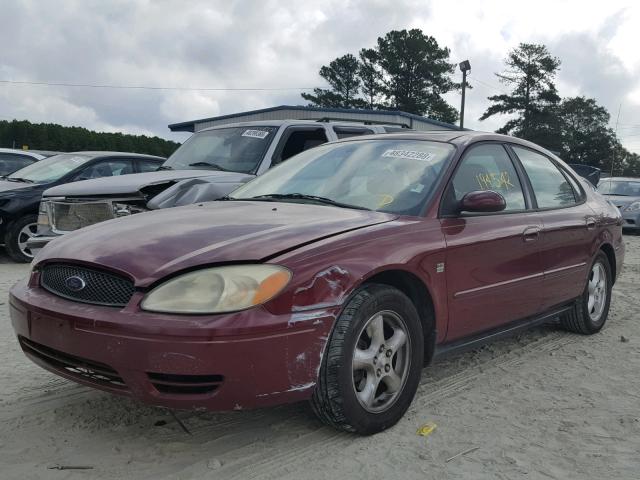 1FAFP55S04A116978 - 2004 FORD TAURUS SES BURGUNDY photo 2