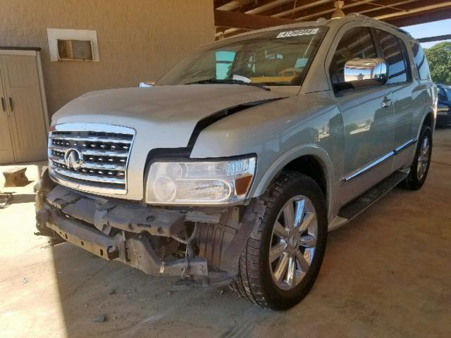 5N3AA08D99N901573 - 2009 INFINITI QX56 GOLD photo 2