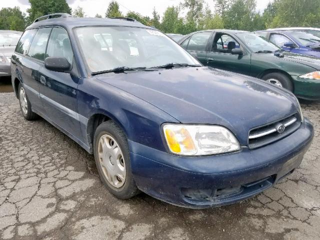 4S3BH635227307515 - 2002 SUBARU LEGACY L BLUE photo 1