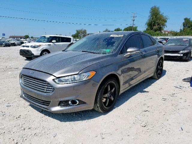 3FA6P0D95ER395269 - 2014 FORD FUSION TIT GRAY photo 2