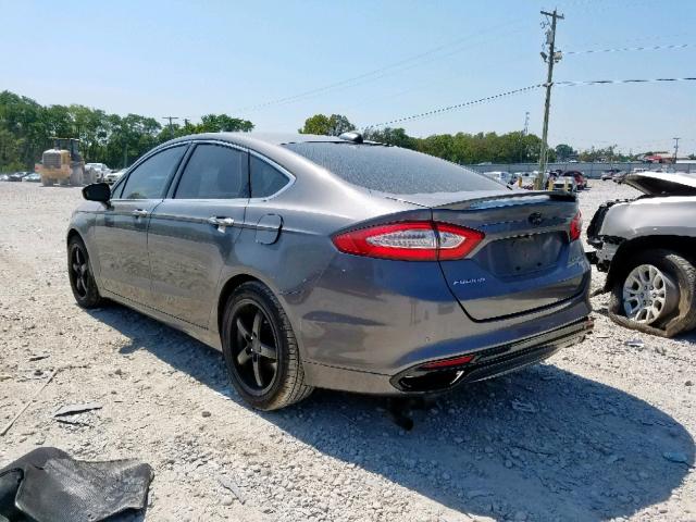 3FA6P0D95ER395269 - 2014 FORD FUSION TIT GRAY photo 3