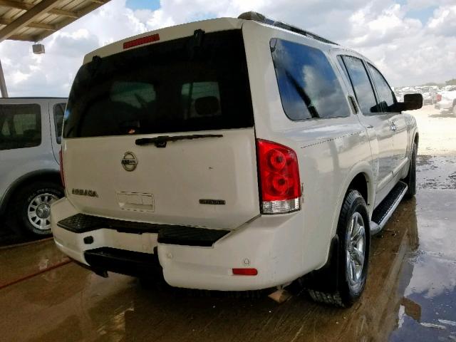 5N1BA0ND5BN613895 - 2011 NISSAN ARMADA SV WHITE photo 4