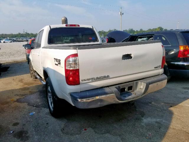 5TBET34106S529481 - 2006 TOYOTA TUNDRA DOU WHITE photo 3