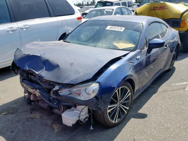 JF1ZNAA12D2713665 - 2013 TOYOTA SCION FR-S BLUE photo 2