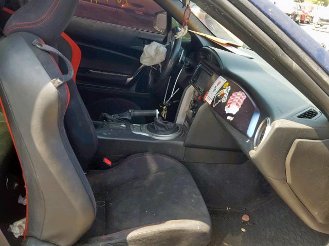 JF1ZNAA12D2713665 - 2013 TOYOTA SCION FR-S BLUE photo 5