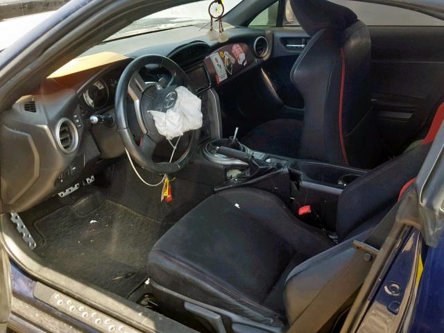JF1ZNAA12D2713665 - 2013 TOYOTA SCION FR-S BLUE photo 9
