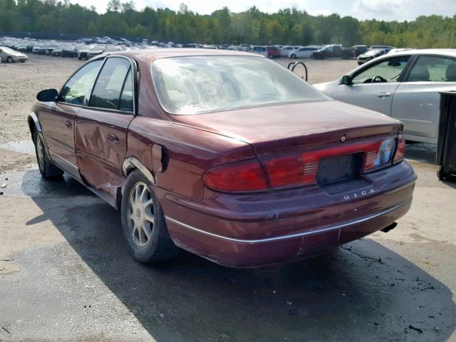 2G4WB52K1X1498543 - 1999 BUICK REGAL LS MAROON photo 3