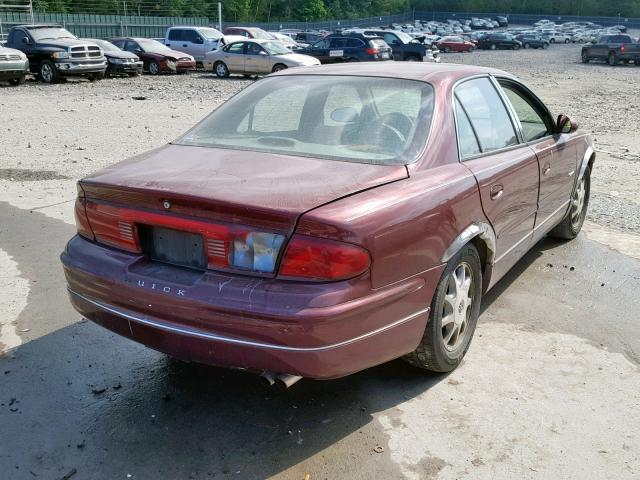 2G4WB52K1X1498543 - 1999 BUICK REGAL LS MAROON photo 4