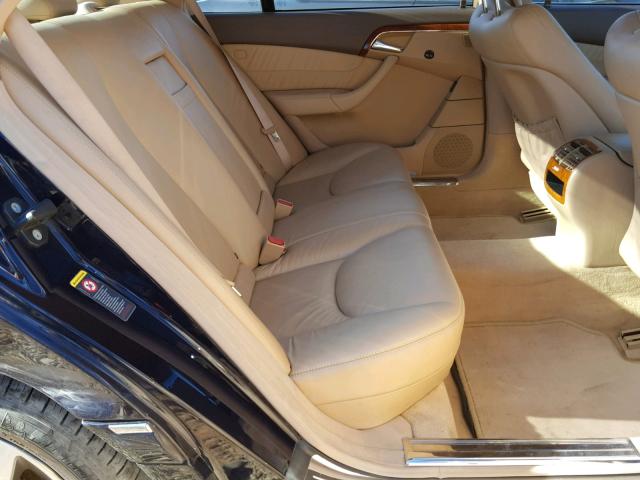 WDBNG84J25A455984 - 2005 MERCEDES-BENZ S 500 4MAT BLUE photo 6