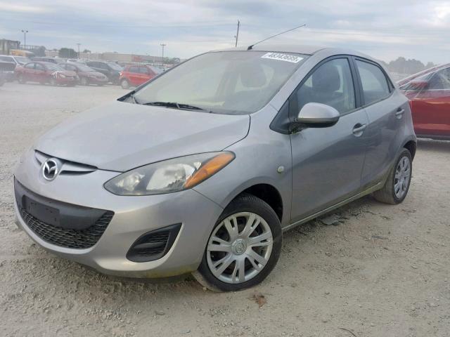 JM1DE1KY8C0137316 - 2012 MAZDA MAZDA2 GRAY photo 2