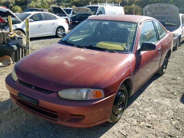 JA3AY11A5YU015719 - 2000 MITSUBISHI MIRAGE DE RED photo 2