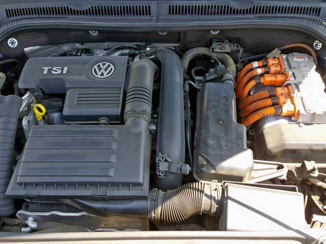 3VW637AJ3EM225466 - 2014 VOLKSWAGEN JETTA HYBR BLUE photo 7