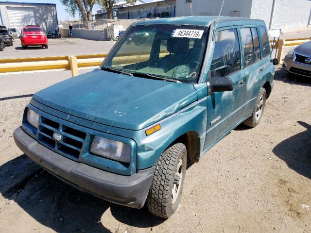 2CNBJ1360V6907269 - 1997 GEO TRACKER GREEN photo 2