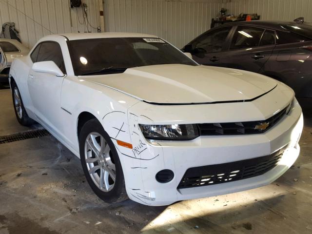 2G1FA1E30E9129667 - 2014 CHEVROLET CAMARO LS WHITE photo 1