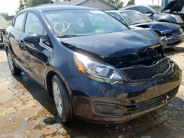 KNADM4A33F6453828 - 2015 KIA RIO LX BLACK photo 1