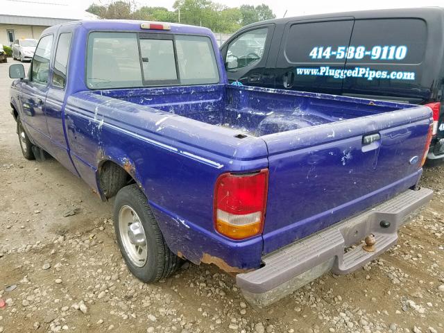 1FTCR14X1VPA33538 - 1997 FORD RANGER SUP PURPLE photo 3