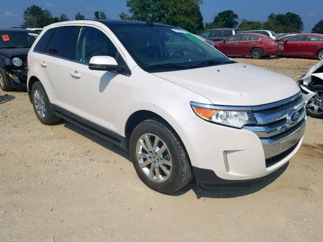 2FMDK3K95EBA22893 - 2014 FORD EDGE LIMIT WHITE photo 1