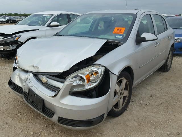 1G1AT58H597276531 - 2009 CHEVROLET COBALT LT SILVER photo 2