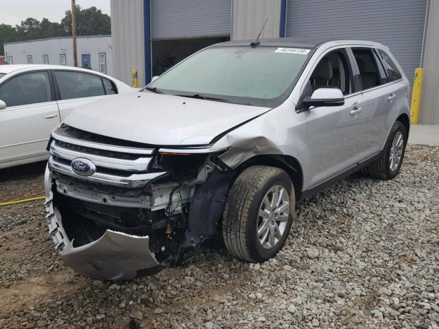 2FMDK4KC1CBA40161 - 2012 FORD EDGE LIMIT SILVER photo 2