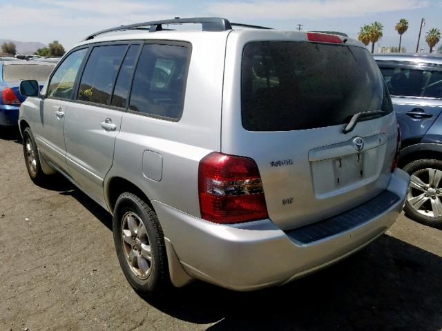 JTEGP21A960100826 - 2006 TOYOTA HIGHLANDER GRAY photo 3