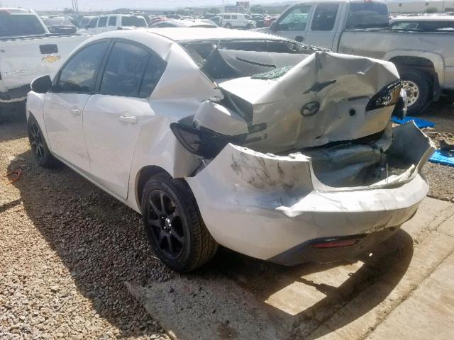 JM1BL1UG4B1423495 - 2011 MAZDA 3 I WHITE photo 3