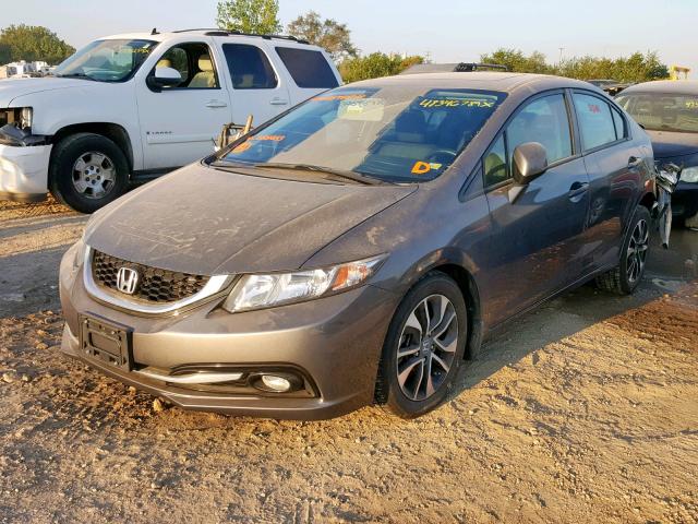 19XFB2F96DE056463 - 2013 HONDA CIVIC EXL 灰色 照片 2