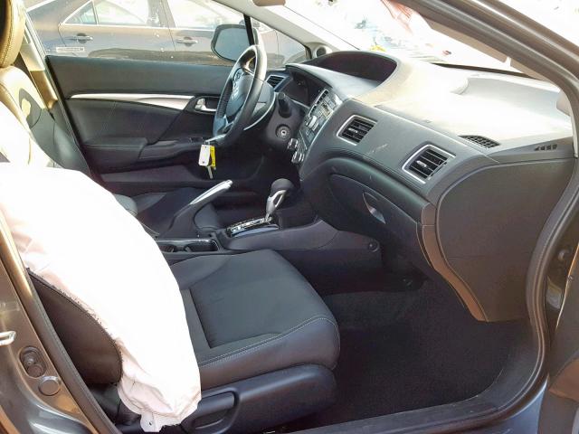 19XFB2F96DE056463 - 2013 HONDA CIVIC EXL 灰色 照片 5