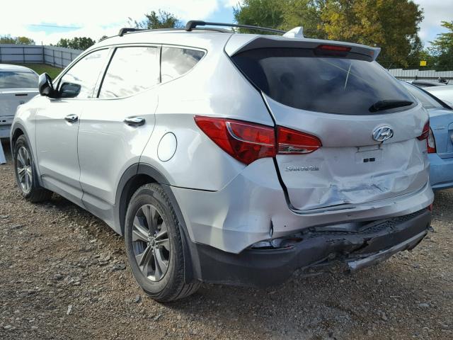 5XYZU3LB7EG188558 - 2014 HYUNDAI SANTA FE S SILVER photo 3