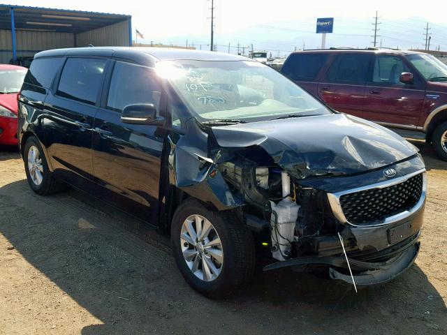 KNDMB5C19H6218007 - 2017 KIA SEDONA LX BLACK photo 1