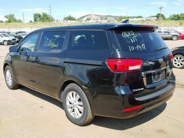 KNDMB5C19H6218007 - 2017 KIA SEDONA LX BLACK photo 3