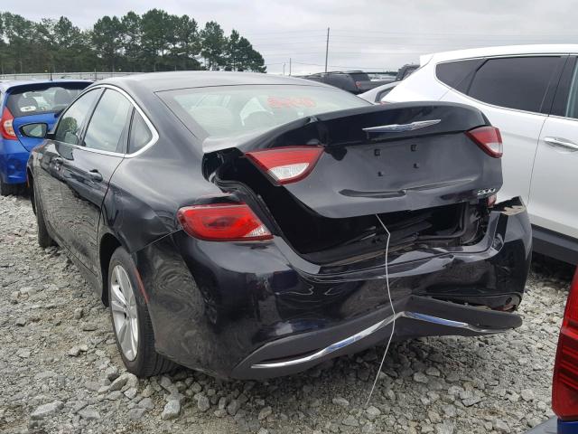 1C3CCCAB0FN696963 - 2015 CHRYSLER 200 LIMITE BLACK photo 3