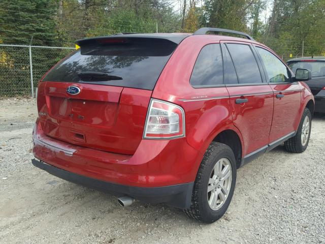 2FMDK3GC2ABB38339 - 2010 FORD EDGE SE RED photo 4