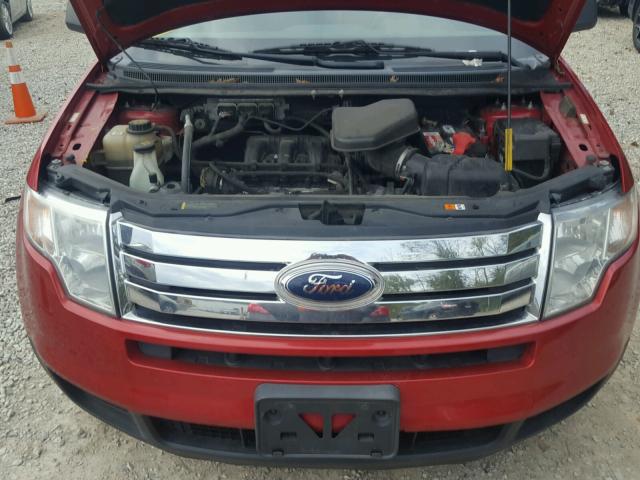 2FMDK3GC2ABB38339 - 2010 FORD EDGE SE RED photo 7