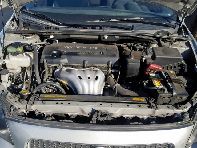 JTKDE167X70156482 - 2007 TOYOTA SCION TC ვერცხლისფერი ფოტო 7