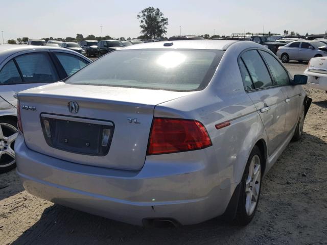 19UUA662X5A027610 - 2005 ACURA TL SILVER photo 4