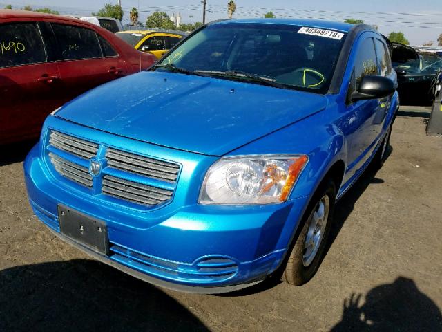 1B3HB28B28D648086 - 2008 DODGE CALIBER BLUE photo 2