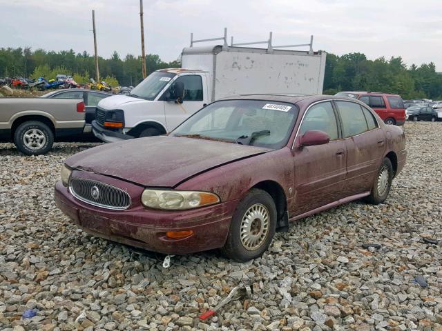 1G4HP54K014150395 - 2001 BUICK LESABRE CU RED photo 2