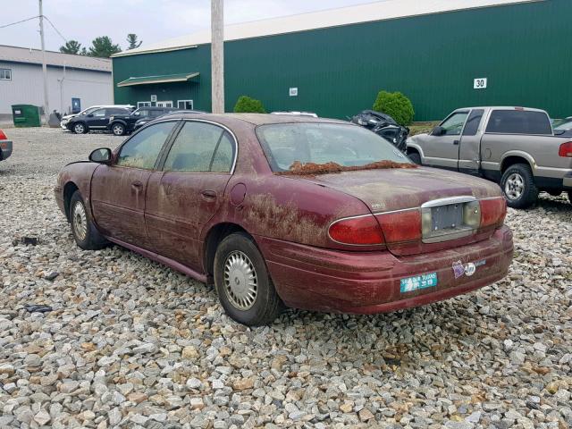 1G4HP54K014150395 - 2001 BUICK LESABRE CU RED photo 3