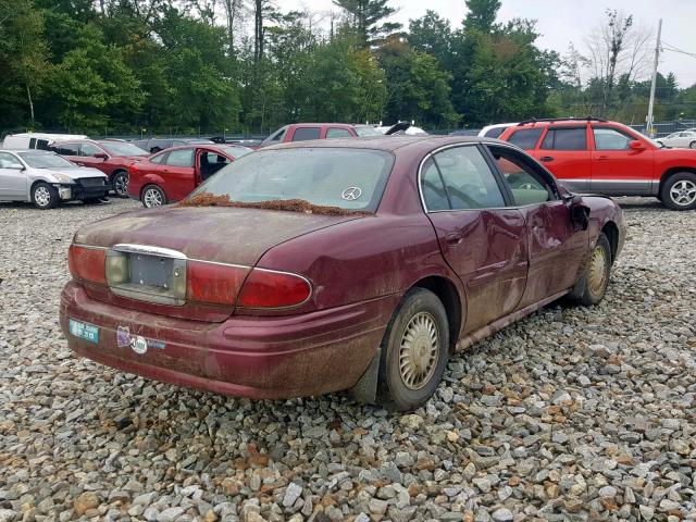 1G4HP54K014150395 - 2001 BUICK LESABRE CU RED photo 4