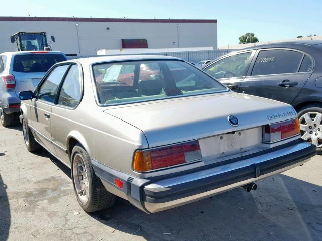 WBAEC7406H0608016 - 1987 BMW 635 CSI GOLD photo 3