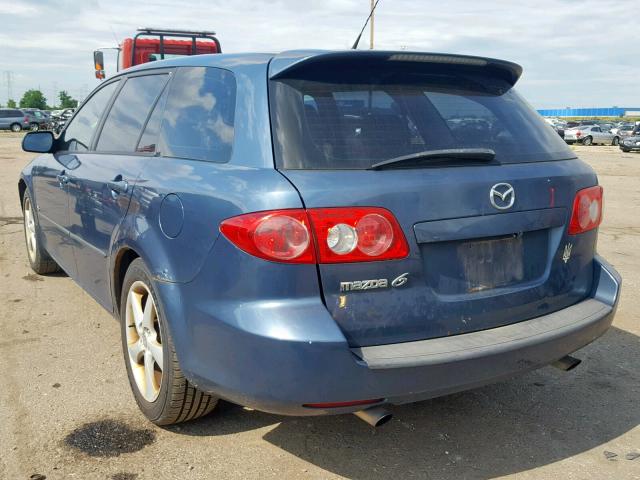 1YVHP82D045N57197 - 2004 MAZDA 6 S BLUE photo 3