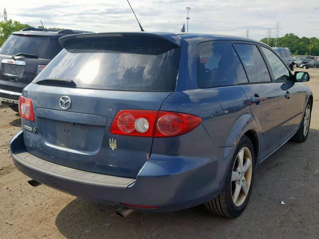 1YVHP82D045N57197 - 2004 MAZDA 6 S BLUE photo 4