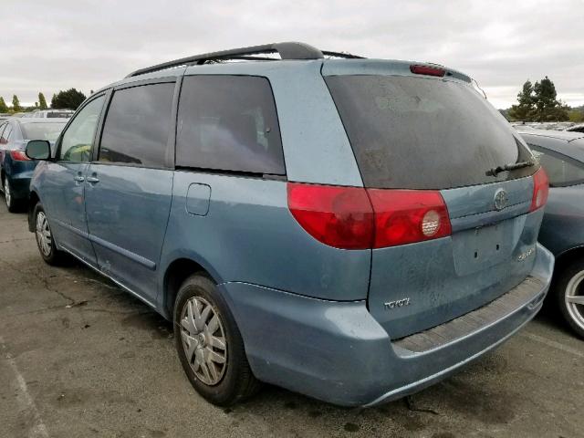 5TDZK23C69S271416 - 2009 TOYOTA SIENNA CE BLUE photo 3