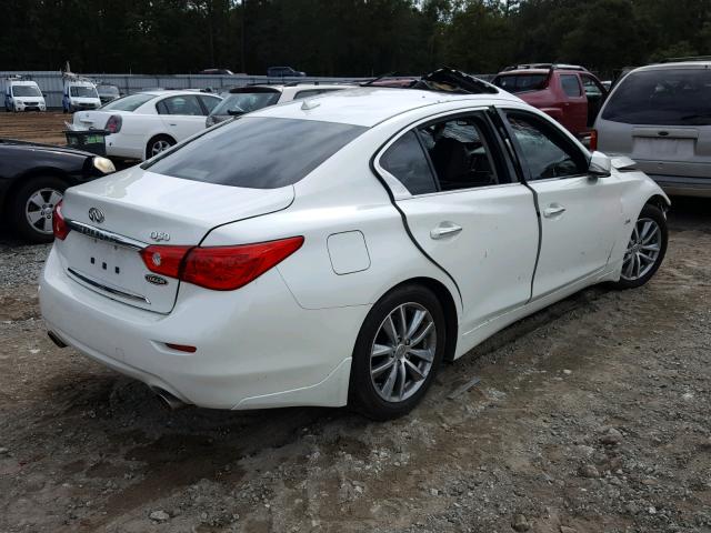 JN1CV7AP9GM201470 - 2016 INFINITI Q50 BASE WHITE photo 4