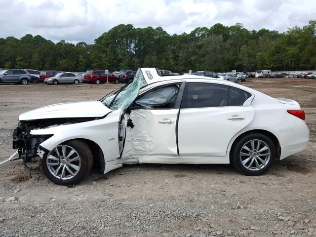 JN1CV7AP9GM201470 - 2016 INFINITI Q50 BASE WHITE photo 9