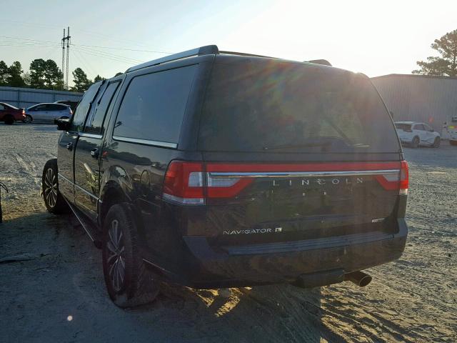 5LMJJ3JT0FEJ04553 - 2015 LINCOLN NAVIGATOR BLACK photo 3