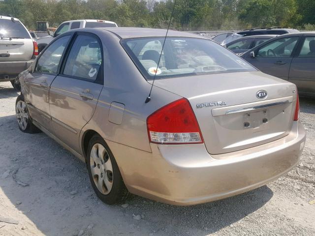 KNAFE121275412681 - 2007 KIA SPECTRA EX GOLD photo 3