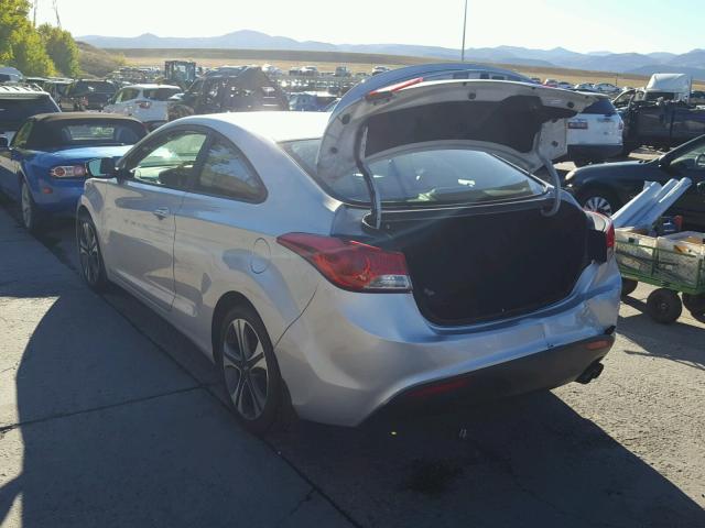 KMHDH6AE7DU010378 - 2013 HYUNDAI ELANTRA CO SILVER photo 3