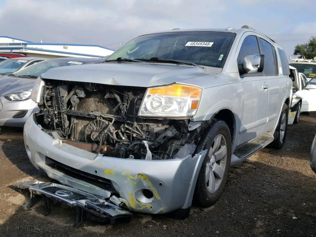 5N1AA08D58N603643 - 2008 NISSAN ARMADA SE SILVER photo 2